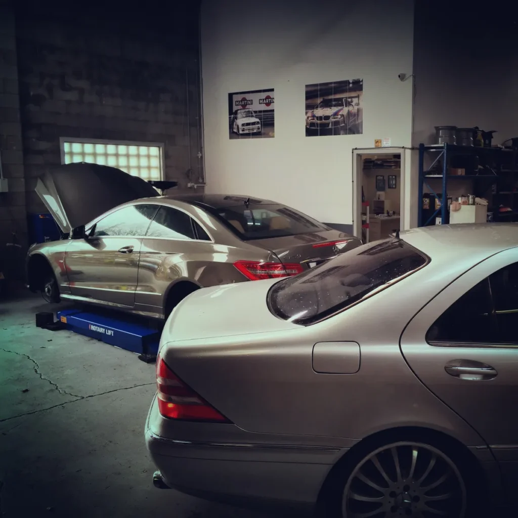 Mercedes Benz cars getting serviced in Adelaide